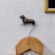 Handmade Antique Dog Wall Hooks Pack of 3
